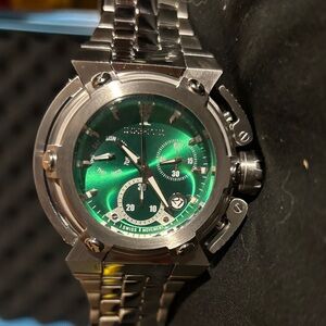 Imperious X-Wing IMP1112 – 46mm Swiss Quartz Chronograph with Green Dial